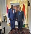 Ivory Coast Ambassador During His Meeting with Ali Al-Abdallah AMACO Group Chairman: Developing Common Relations with Lebanon is a Top Priority